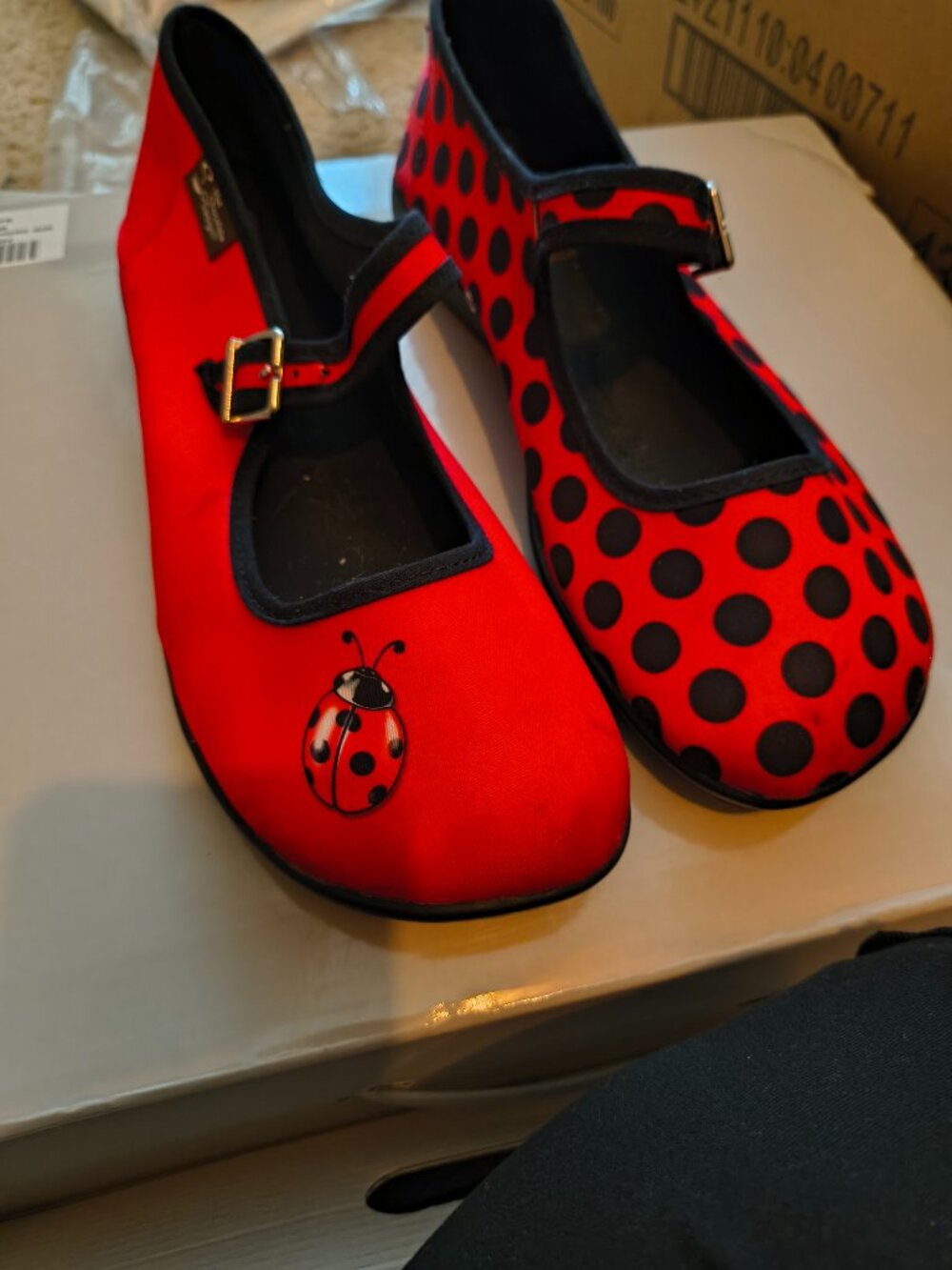 Hot Chocolate Design Ladybug Shoes